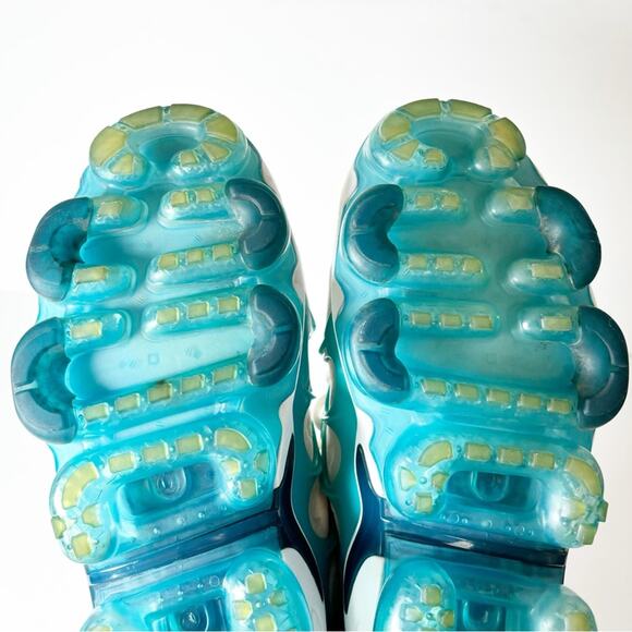 NIKE AIR VAPORMAX PLUS WHITE BLUE SHOES SIZE MEN 9 SNEAKERS NO BOX 924453-104 - Picture 3 of 6